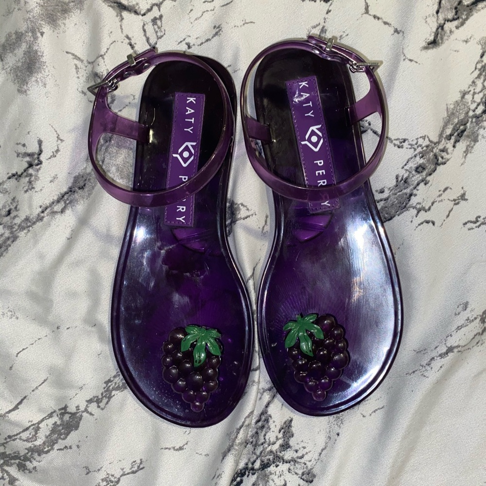 Katy Perry grape jelly sandals